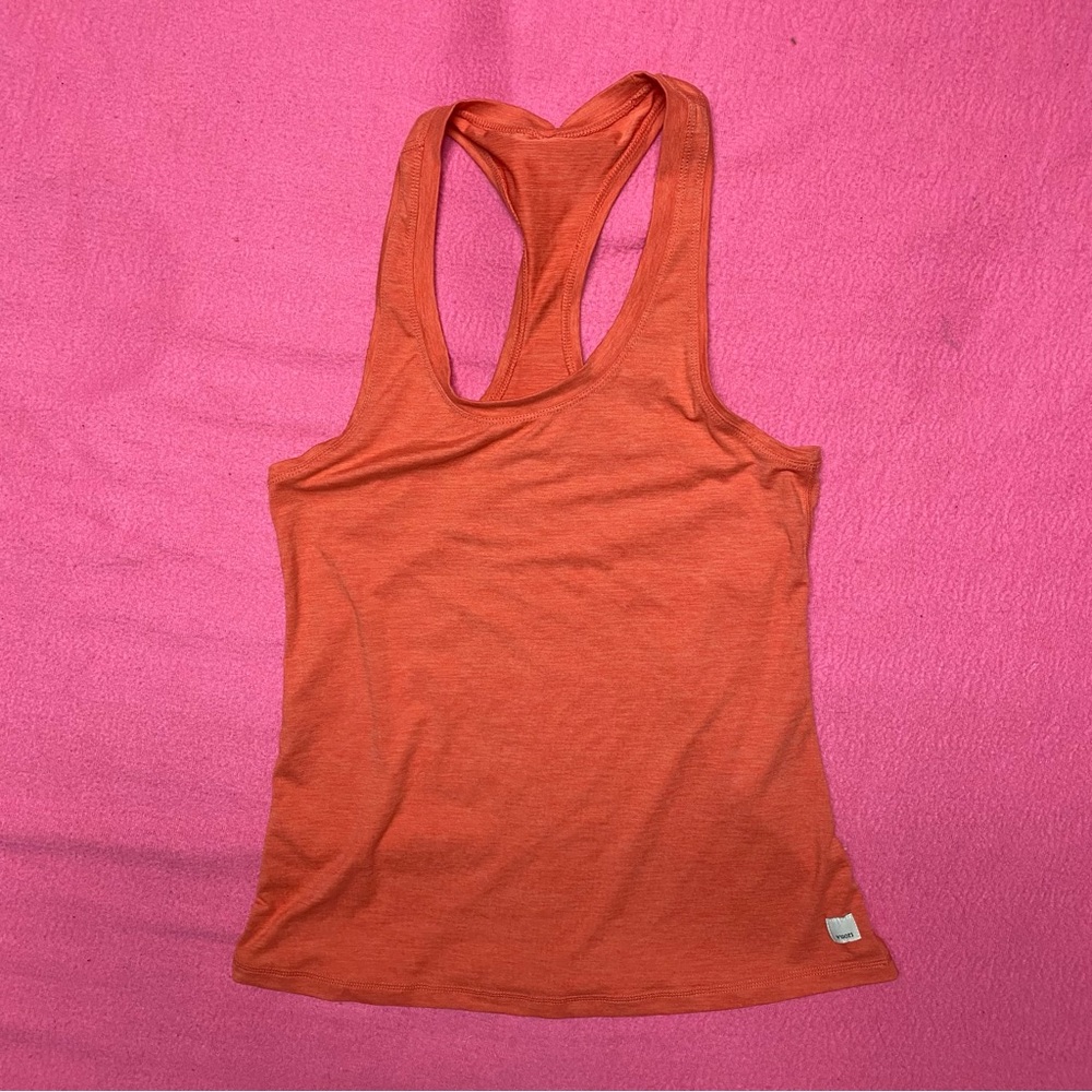 Vuori Women's Lux Performance Tank Top Orange Small